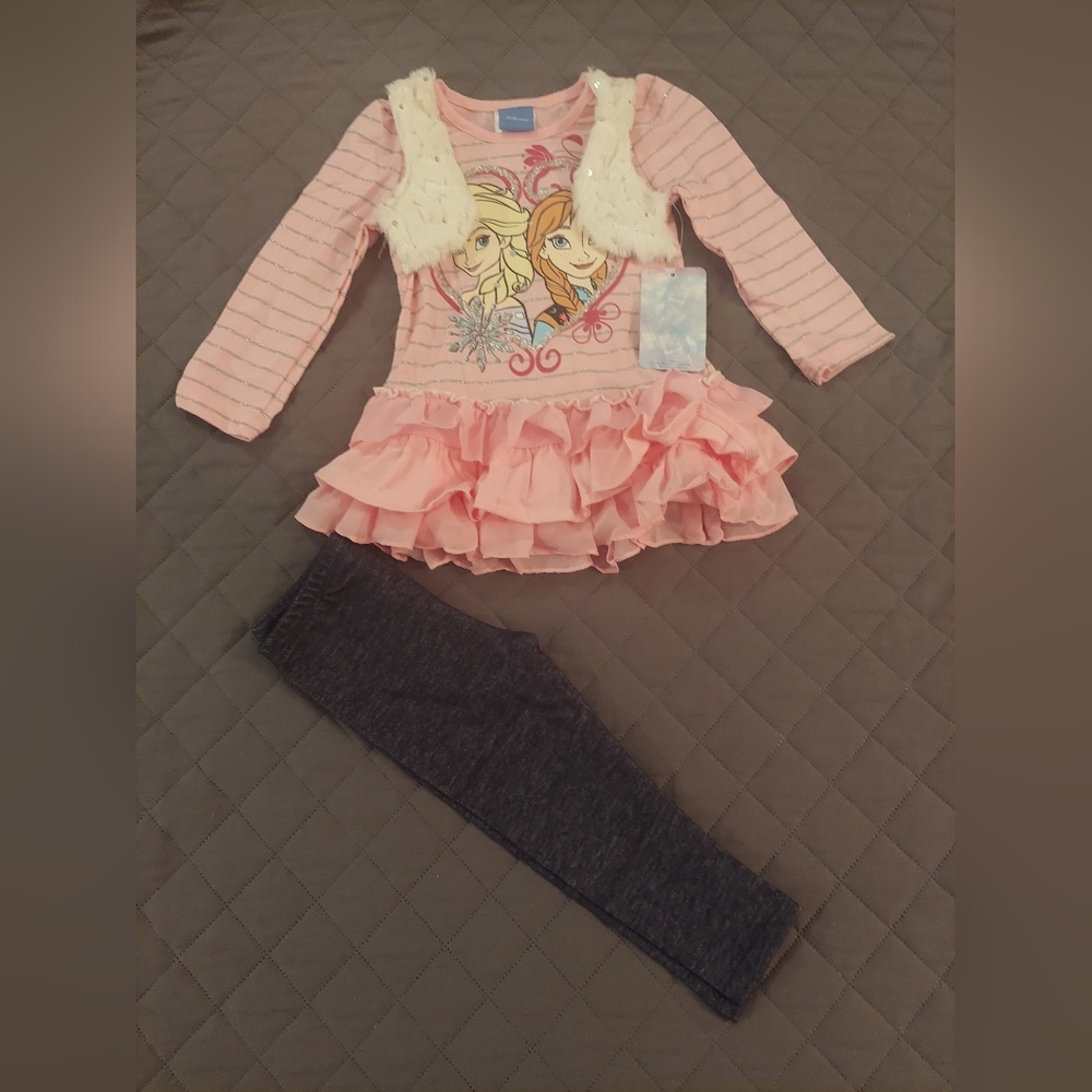 Frozen Long Sleeve Top and Leggings Set